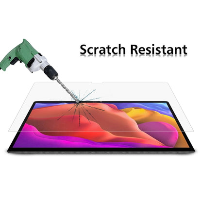 Tempered glass screen protector with impact test cracks, scratch resistant protective glass