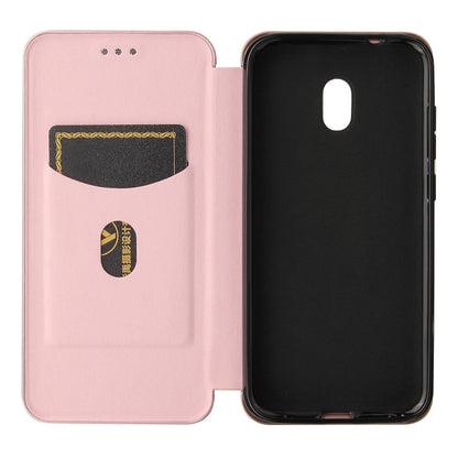 Pink magnetic wallet-style flip case with card slot and soft inner lining