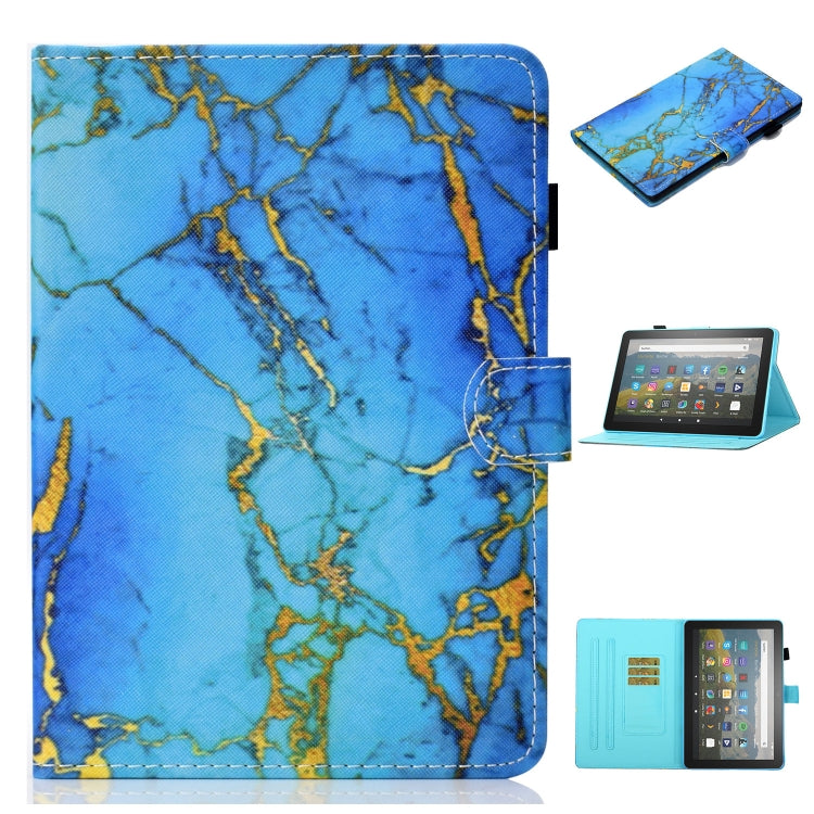 Gilded marble map printed flip leather tablet case with card slot for Fire HD 10