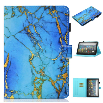 Gilded marble map printed flip leather tablet case with card slot for Fire HD 10