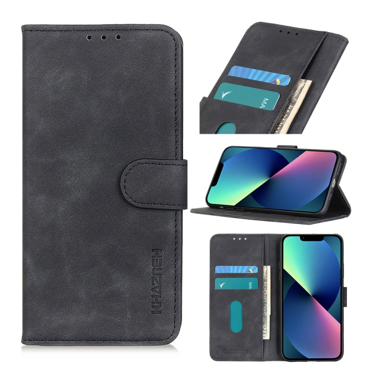Black flip leather case with card slots and stand holder for iPhone 13 series and Nokia C10/C20