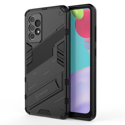 Black rugged phone case with shockproof TPU bumper and protective side frame