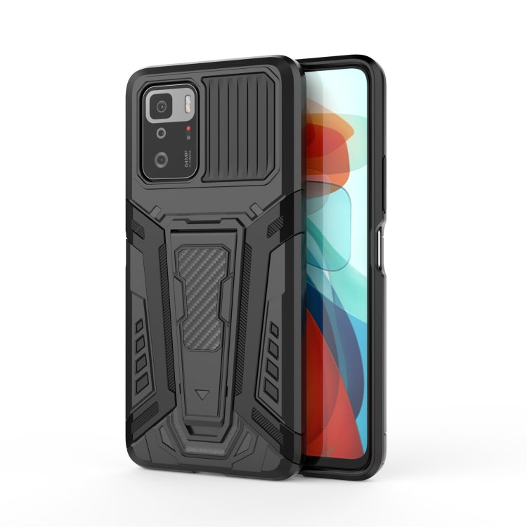 Rugged black phone case with textured armor design and camera cutouts