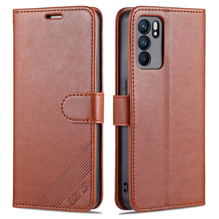 Brown sheepskin-texture flip leather phone case with holder strap and visible camera area