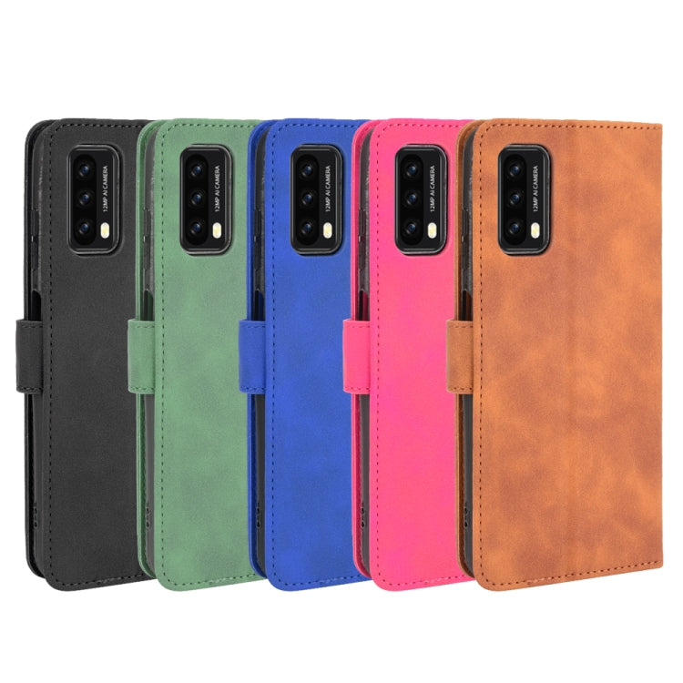 PU leather wallet phone case with horizontal flip, magnetic buckle, and card slots