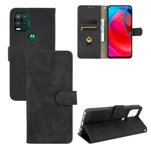 Black PU leather phone wallet case with magnetic flip, card slots, and holder cutouts