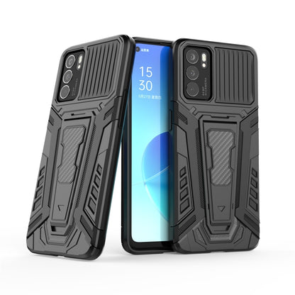 Rugged armor-style phone case in black with screen cutout and reinforced side edges