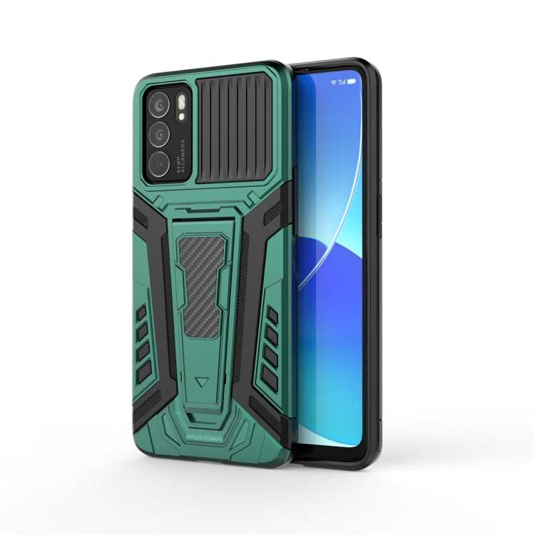 Green rugged armor-style shockproof phone case with raised camera guard and grips