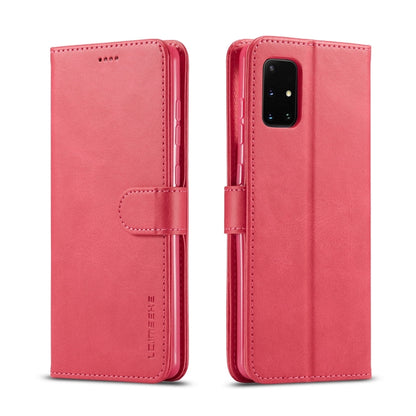 Pink leather flip phone wallet case with side strap and camera cutout