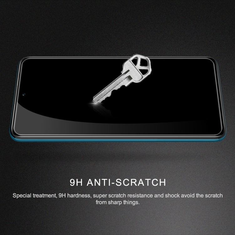 9H anti-scratch tempered glass screen protector for phone display with rounded 2.5D edges