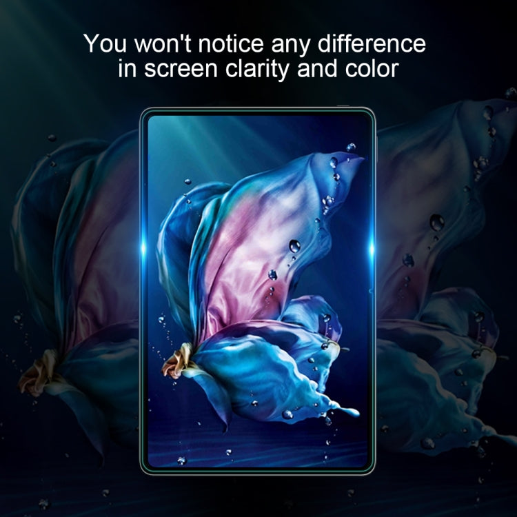 NILLKIN H+ tempered glass screen protector film on tablet screen for clear viewing
