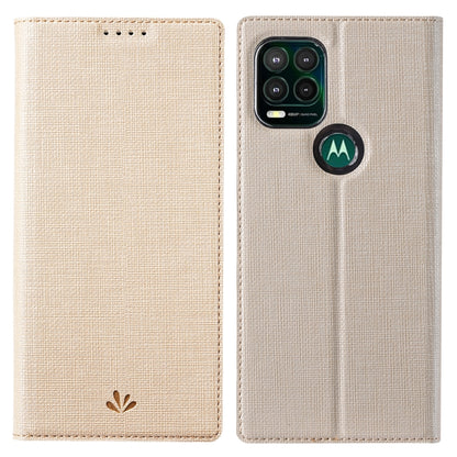 Gold magnetic flip phone case with card slot and TPU back cover, for mobile phone