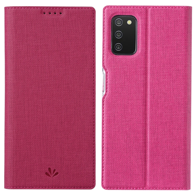 Rose red magnetic flip phone case with card slot and TPU back cover, for mobile phone