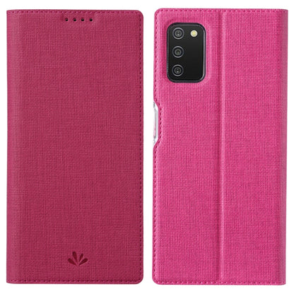Rose red magnetic flip phone case with card slot and TPU back cover, for mobile phone