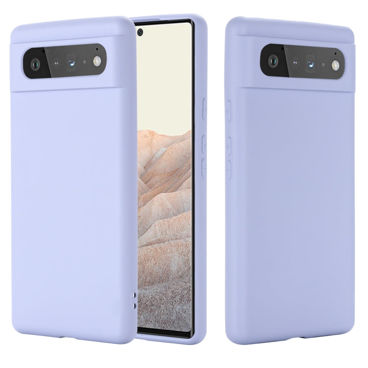 Lavender silicone shockproof full-coverage case for Google Pixel 6