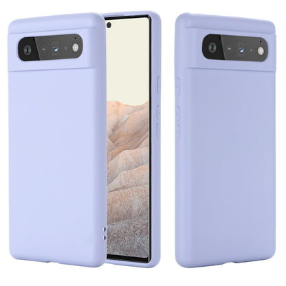 Lavender silicone shockproof full-coverage case for Google Pixel 6