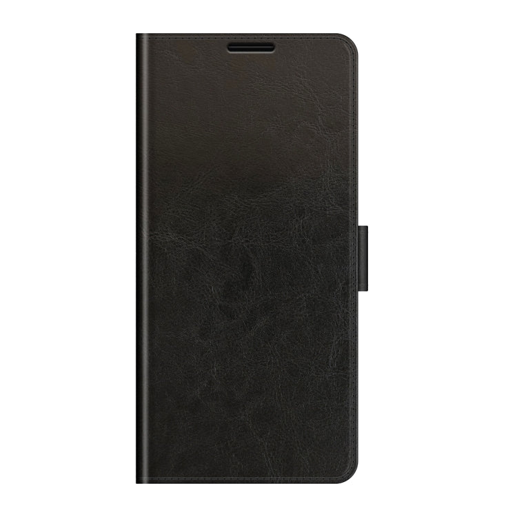 Black flip phone case with camera cutout and side strap