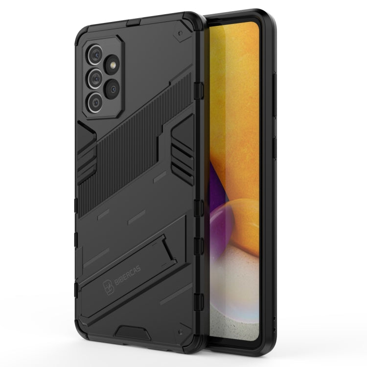 Black rugged phone case with raised camera protection and shockproof edges