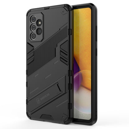 Black rugged phone case with raised camera protection and shockproof edges