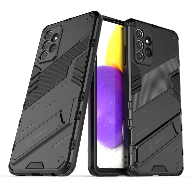 Black rugged phone case set, showing front and back coverage with camera cutouts