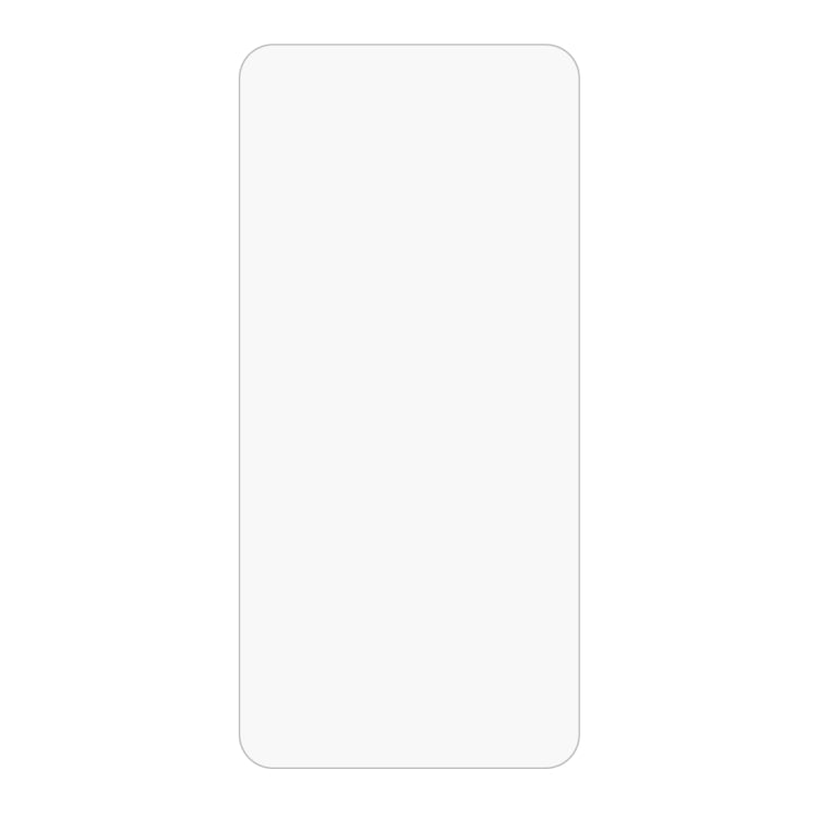 Tempered glass screen protector, clear rectangular sheet with rounded edges