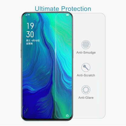 Tempered glass screen protector on smartphone screen with anti-scratch and anti-glare protection
