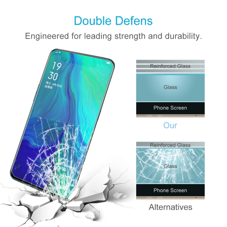 Tempered glass screen protector impact test with reinforced glass over phone screen