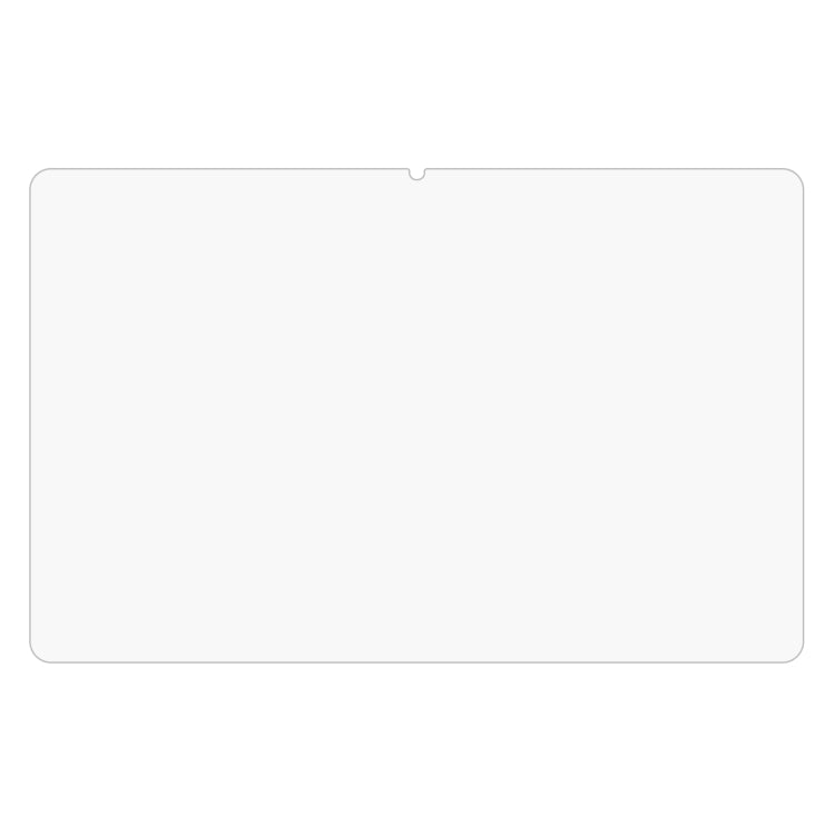 Clear 2.5D tempered glass screen protector film for tablet, rounded corners and cutout