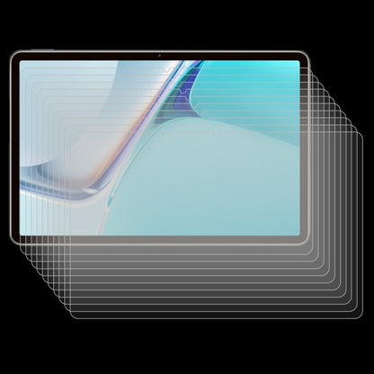 Tablet screen protector set: 25 clear tempered glass sheets with rounded corners