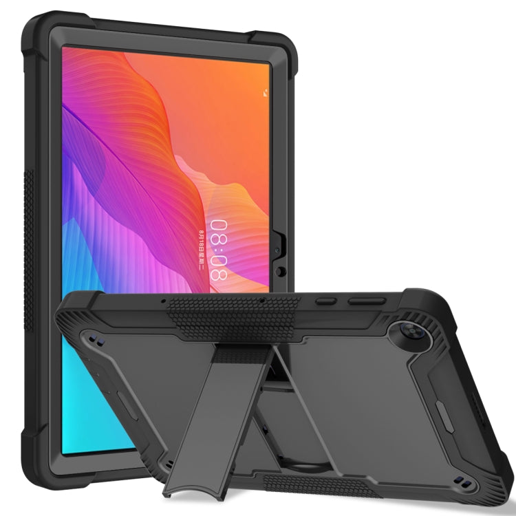 Shockproof tablet case with stand and holder, black, Huawei MatePad