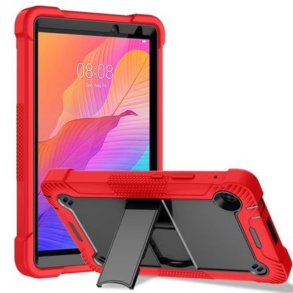 Shockproof tablet case with stand and holder, red, Huawei MatePad