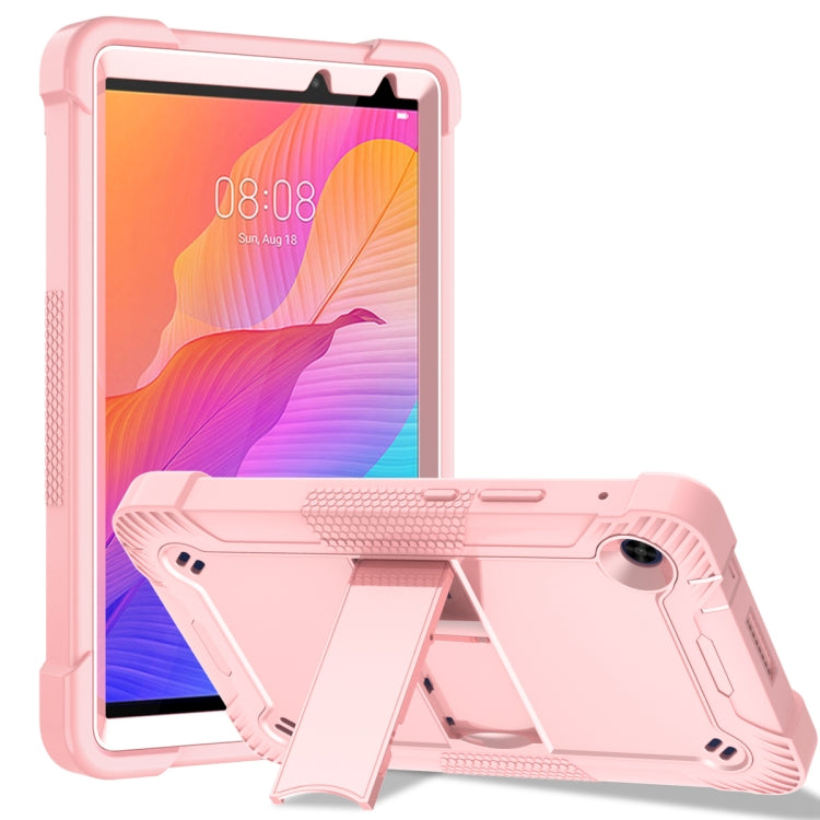 Shockproof tablet case with stand and holder, pink, Huawei MatePad