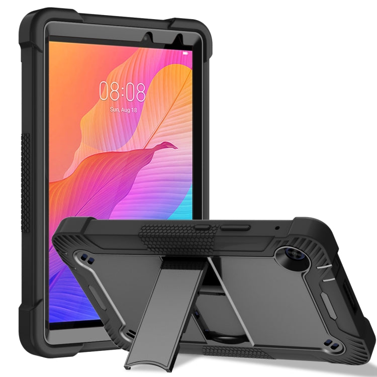 Black shockproof tablet case with stand and holder, Huawei MatePad
