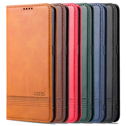 Magnetic leather flip phone cases in multiple colors with textured stripe