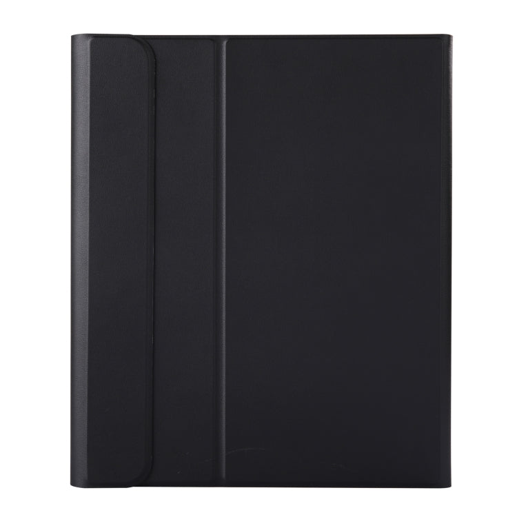 Black leather folio case with slim flip cover for tablet protection