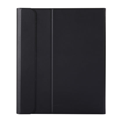 Black leather folio case with slim flip cover for tablet protection