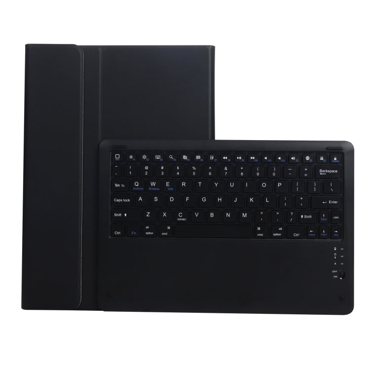 Black flip leather keyboard case with built-in Bluetooth keyboard