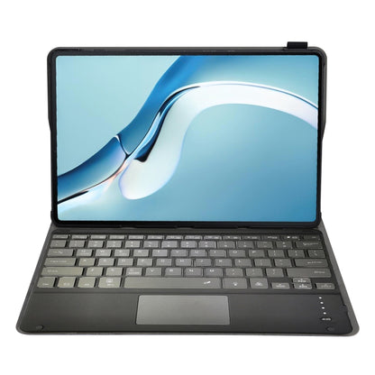 Dark Bluetooth keyboard folio with touchpad, open front view for MatePad Pro 12.6