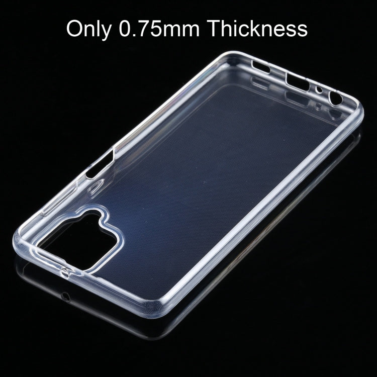 Ultra-thin transparent TPU phone case, slim profile with port openings