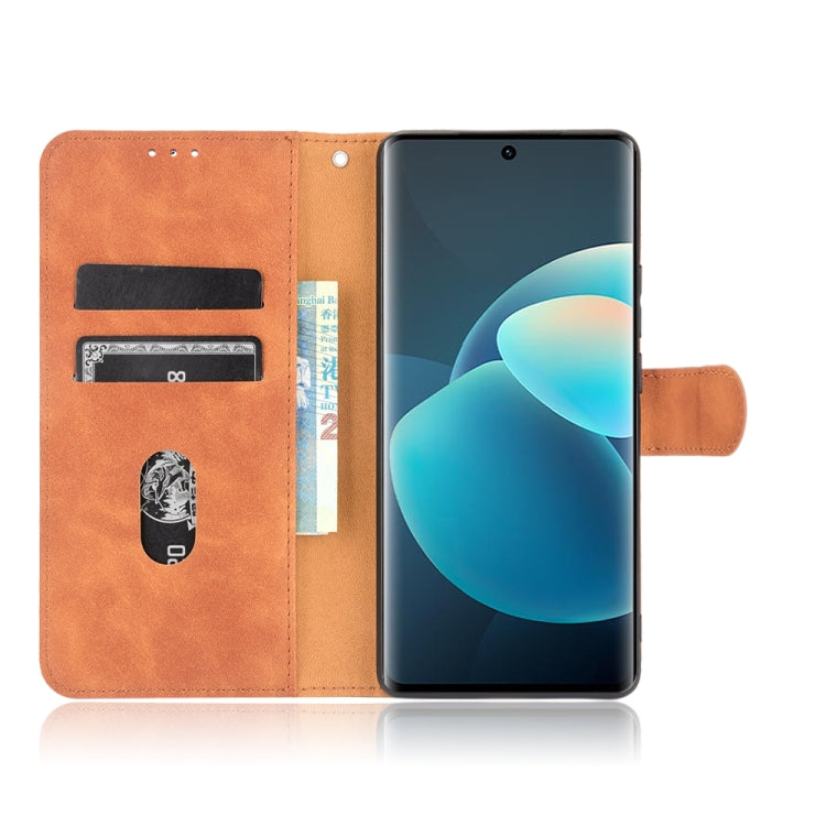 Orange PU leather flip phone wallet case with card slots and magnetic closure