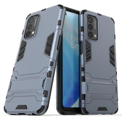 Pair of grey rugged phone cases with textured grips and cutouts for buttons