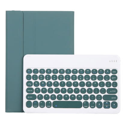 Dark teal detachable Bluetooth keyboard leather case with holder for 11-inch tablet