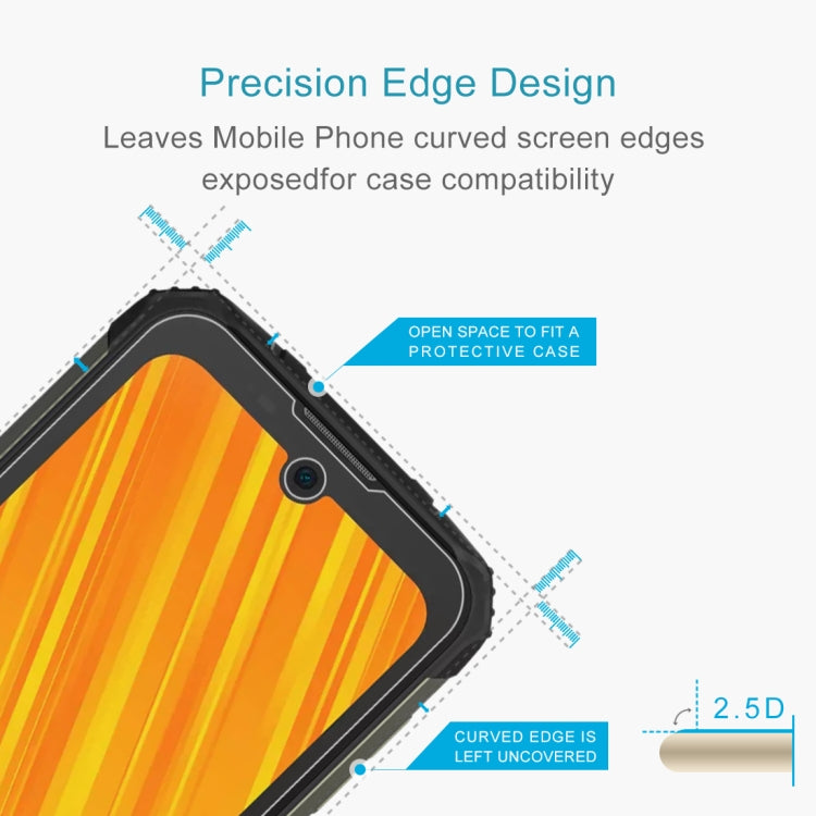 Tempered glass screen protector with precision curved-edge design for case compatibility