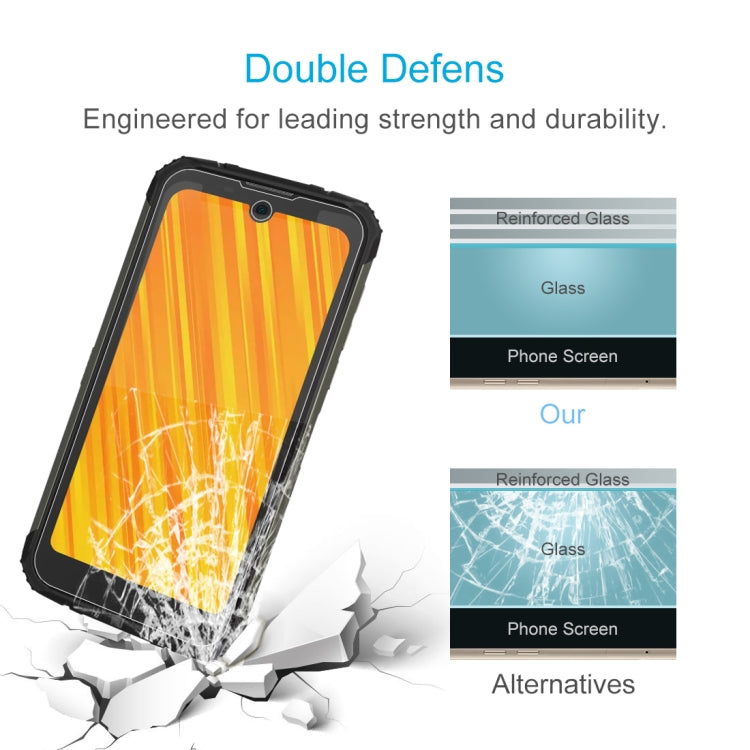 Tempered glass screen protector with reinforced glass layers for added durability