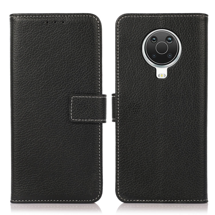 Black textured PU leather flip phone case with card holder and rear camera cutout