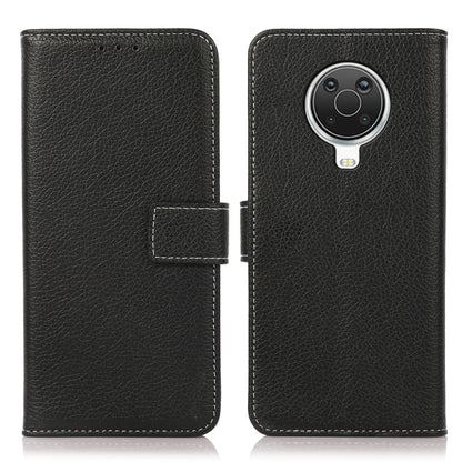 Black textured PU leather flip phone case with card holder and rear camera cutout