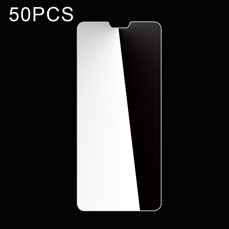 Tempered glass screen protector film, 2.5D curved edges, 50-pack