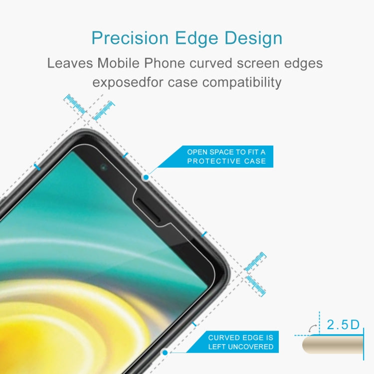 Tempered glass screen protector with open edge design for curved smartphone screens