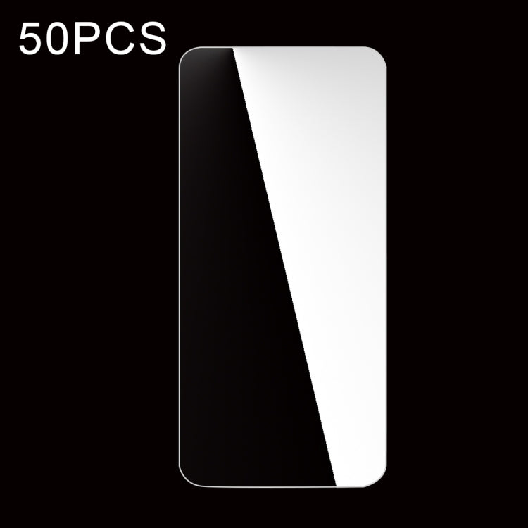 Tempered glass screen protector film with rounded corners, 50-pack