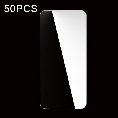 Tempered glass screen protector film with rounded corners, 50-pack